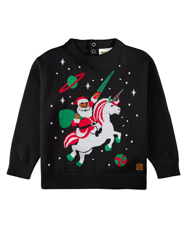 Baby Boy's Santa Unicorn Ugly Christmas Sweater