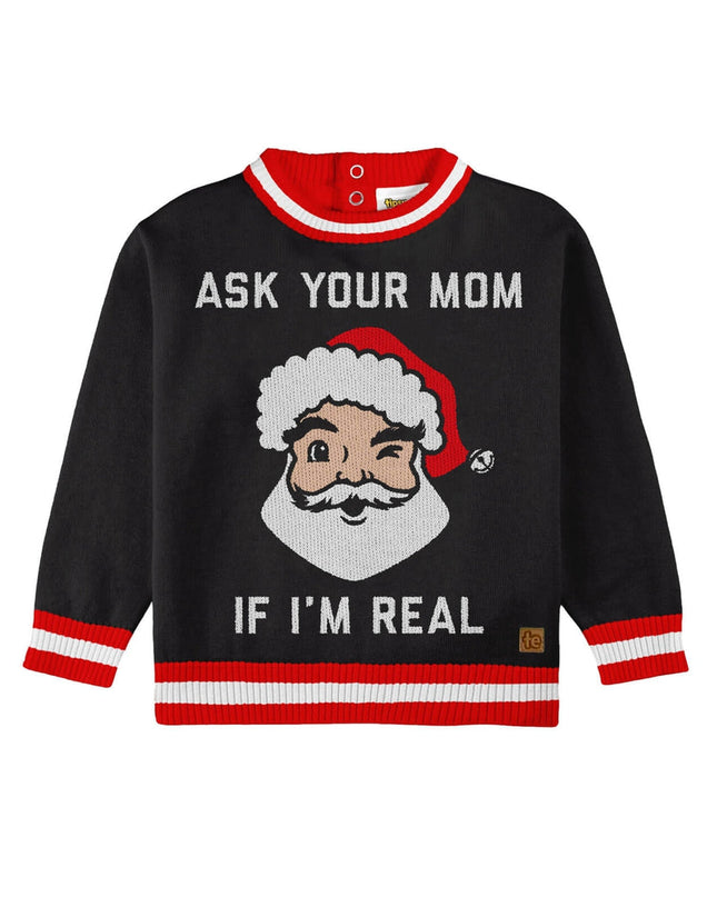 Baby Girl's Ask Your Mom Ugly Christmas Sweater