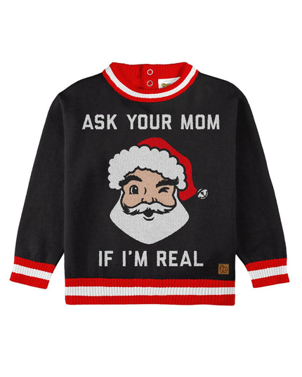 Baby Boy's Ask Your Mom Ugly Christmas Sweater