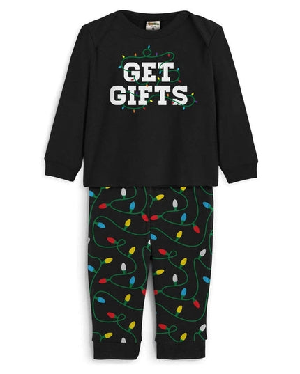Baby Girl's Get Gifts Crew Neck Pajama Set
