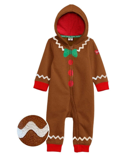 Toddler Girl's Gingerbread Jumpsuit