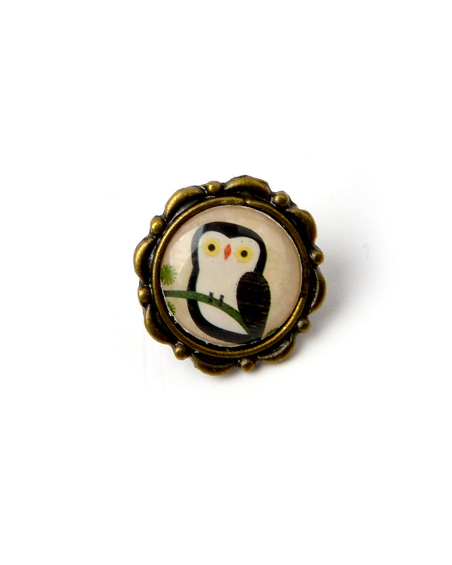 Boucles d'oreilles hibou