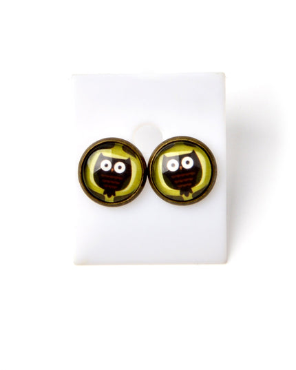 Boucles d'oreilles hibou