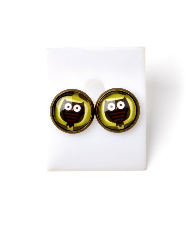 Boucles d'oreilles hibou