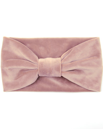Bandeau en velours lilas pastel | Accessoires de Noël