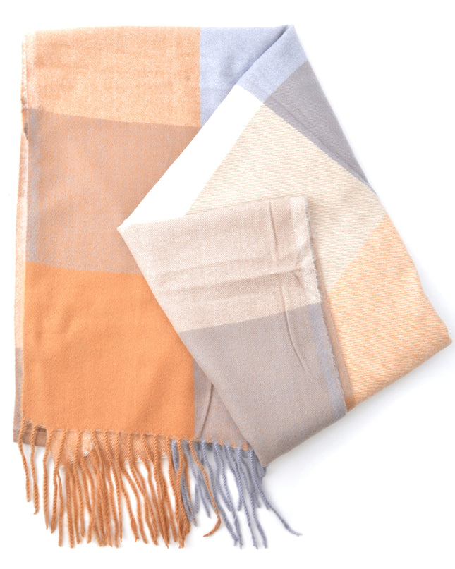 Écharpe à carreaux | Beige - Gris | Accessoires pour toutes