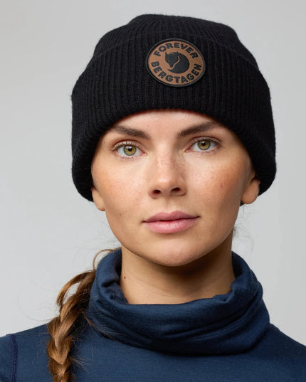 Bonnet en laine Fjällräven Bergtagen - Noir classique
