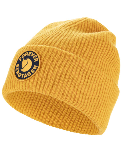Bonnet en laine Fjällräven Bergtagen - Jaune moutarde
