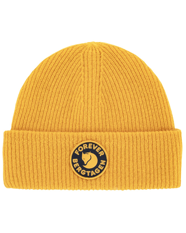 Bonnet en laine Fjällräven Bergtagen - Jaune moutarde