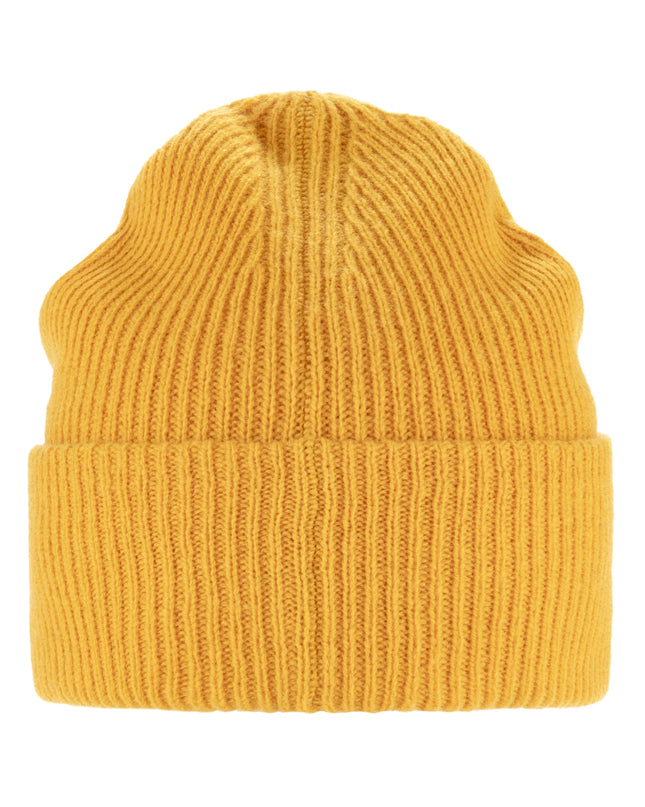 Bonnet en laine Fjällräven Bergtagen - Jaune moutarde