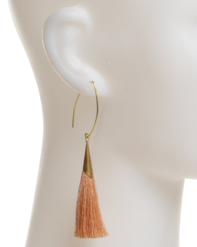 Boucles d'oreilles duveteuses - Marron pour Noël