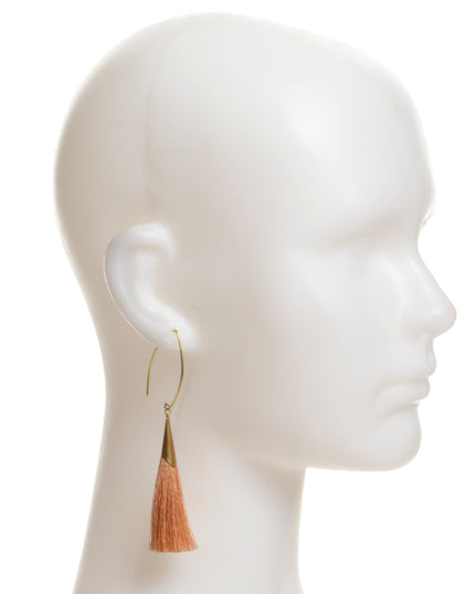 Boucles d'oreilles duveteuses - Marron pour Noël