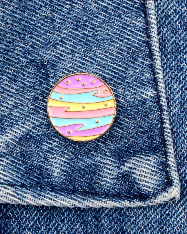 Broche - Accessoire planète pour Pâques