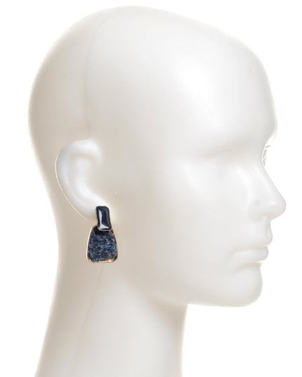 Boucles d'oreilles duveteuses - Bleues pour Noël