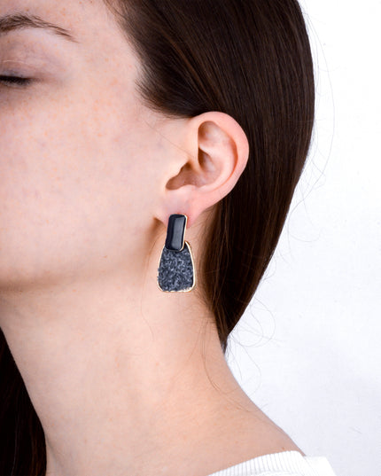 Boucles d'oreilles duveteuses - Bleues pour Noël