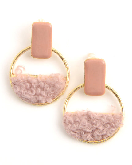 Boucles d'oreilles poudrées - Accessoire de fête adorable