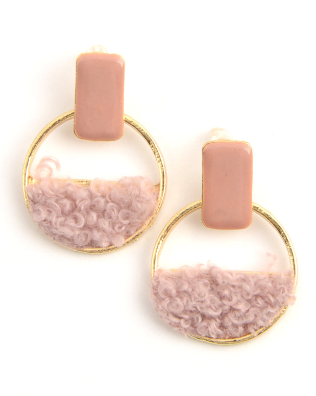 Boucles d'oreilles poudrées - Accessoire de fête adorable