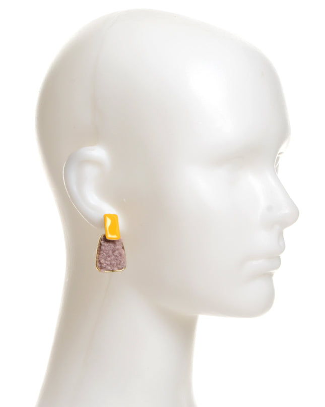 Boucles d'oreilles duveteuses - Lilas pour Noël