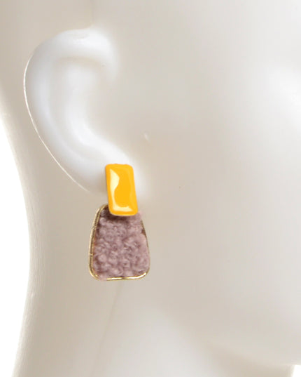 Boucles d'oreilles duveteuses - Lilas pour Noël