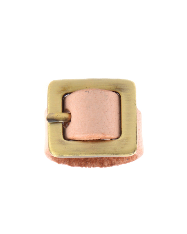 Bague en cuir - Poudre