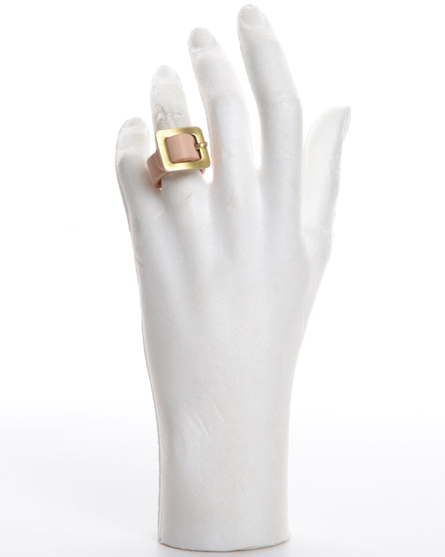 Bague en cuir - Poudre