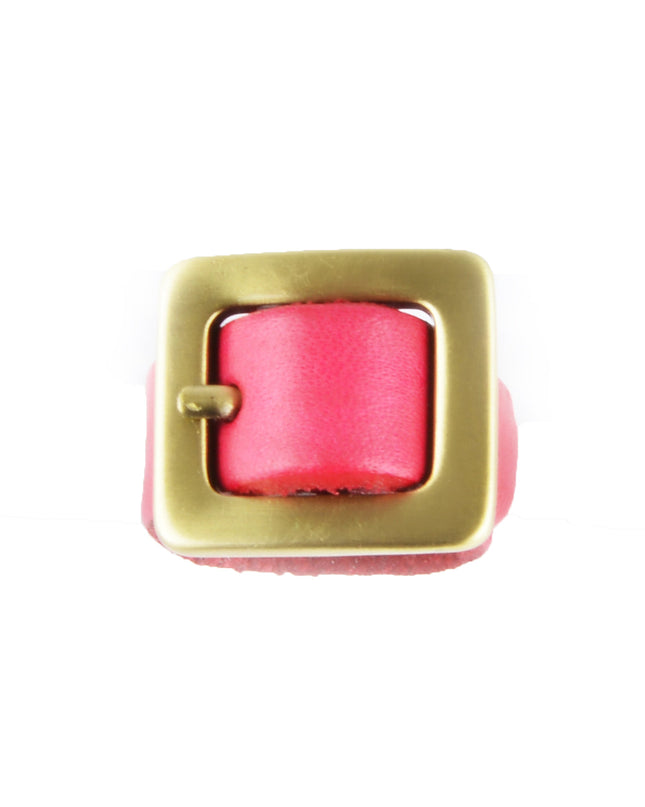 Bague en cuir bordeaux - Élégante et stylée