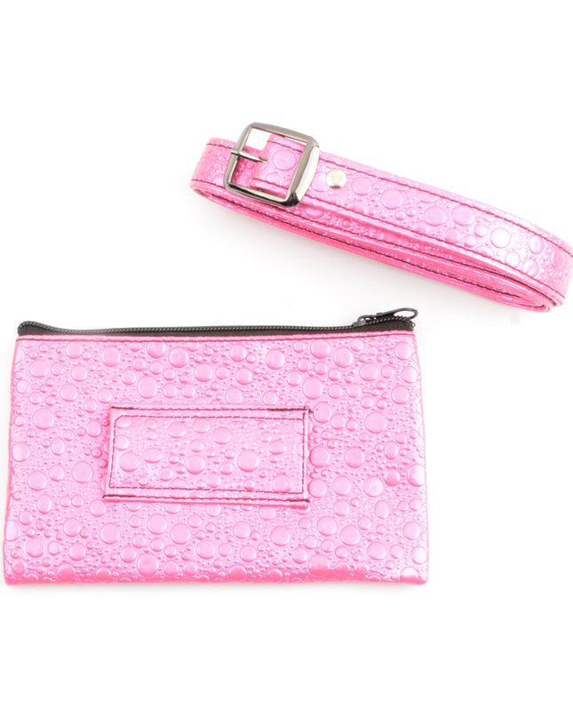 Sac banane rose à bulles | Accessoires élégants pour toutes