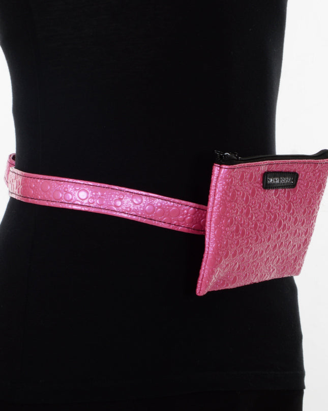 Sac banane rose à bulles | Accessoires élégants pour toutes