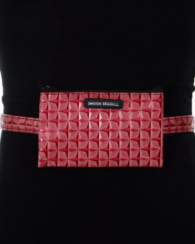 Sac banane rose géométrique | Accessoires tendance pour tous