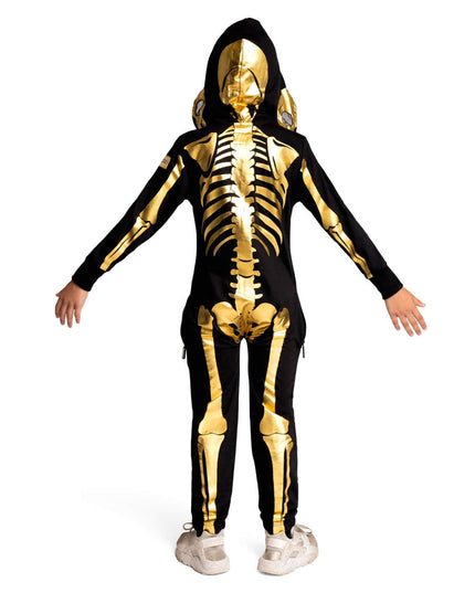 Boy's Gold Skeleton Costume