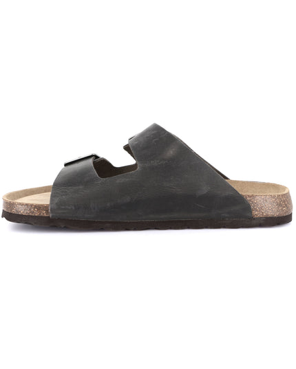 Grünland Chaussons Homme Antracite Double Sangle