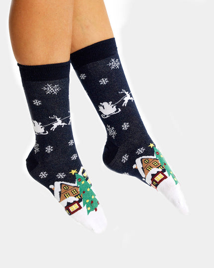 Chaussettes de Noël unisexes - Thème Alaska