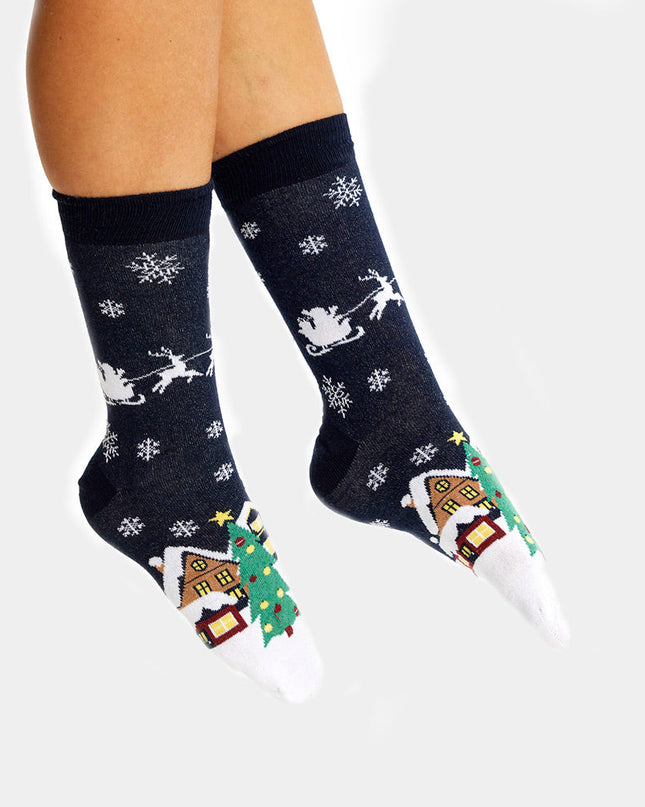 Chaussettes de Noël unisexes - Thème Alaska
