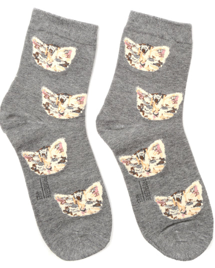 Cat Socks - Grey Design