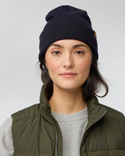 Bonnet Fjällräven Classic Knit - Bleu marine foncé