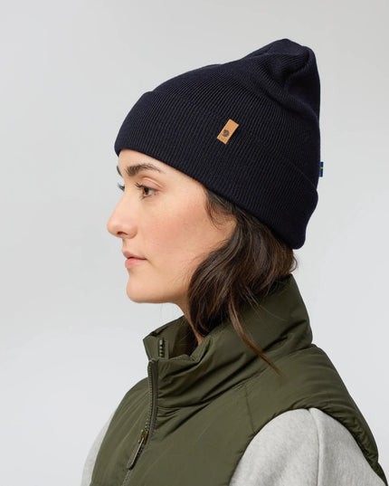 Bonnet Fjällräven Classic Knit - Vert olive foncé