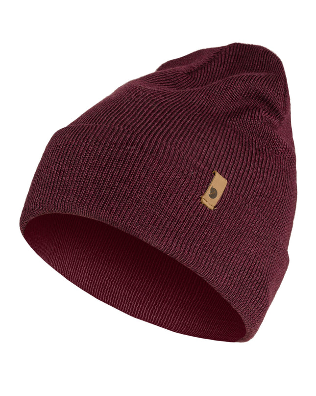 Bonnet Fjällräven Classic Knit - Couleur grenat foncé