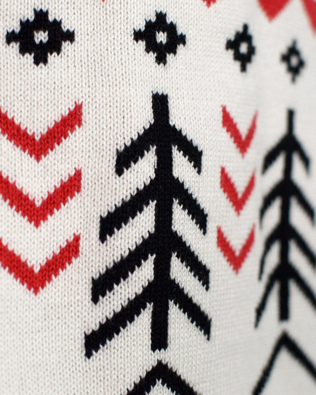 Pull de Noël Chamonix pour couples en coton biologique