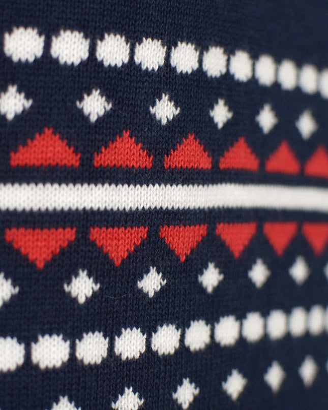 Pull de Noël pour couples Frosted Pearl en coton biologique