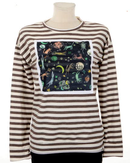 Pull - Chats de l'espace | Mots-clés : Tous les pulls de Noël