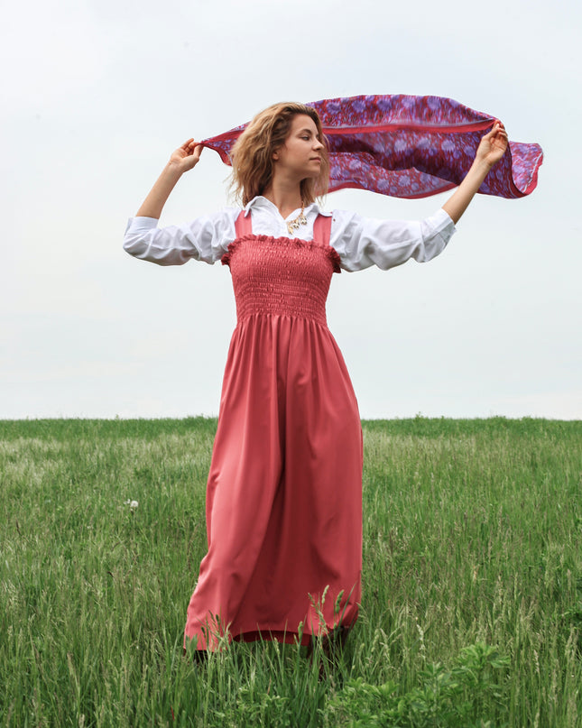 Robe midi - Mauve
