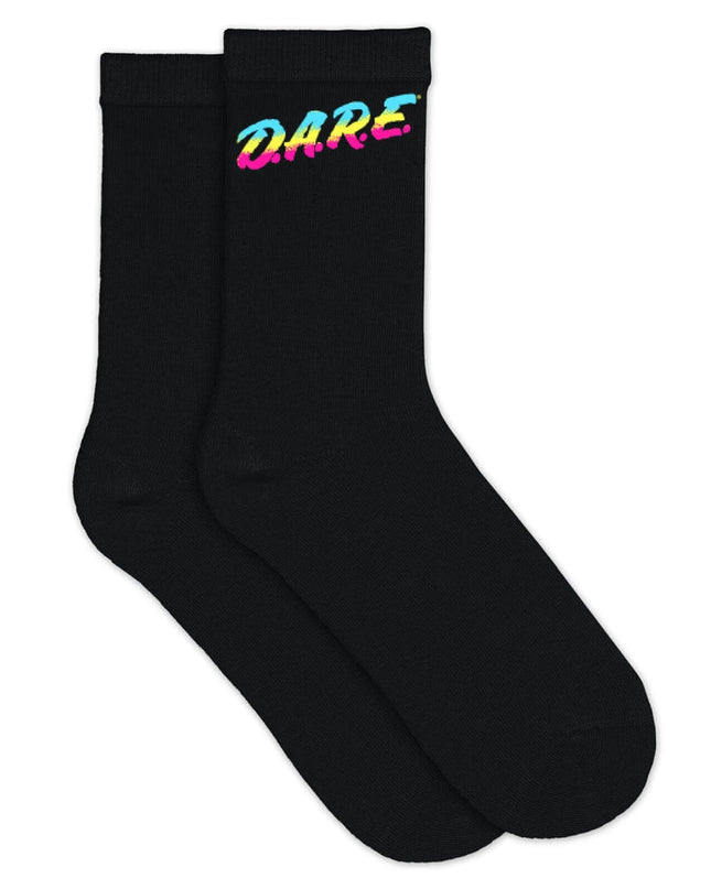 Black DARE Socks (Fits Sizes 8-12M |  7-11W)