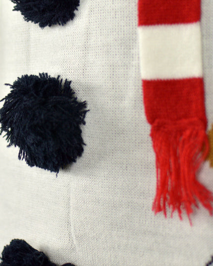 Pull de Noël bonhomme de neige 3D