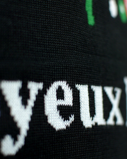 Pull de Noël noir pour couples « Joyeux Noël »