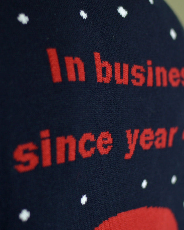 Christmas Sweater for Couples Santa with Walker on Retirement Path