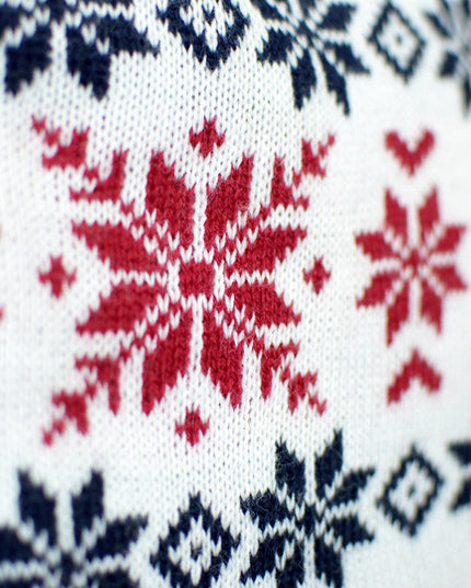 Christmas Sweater for Men with Smiling Santa and Reindeer