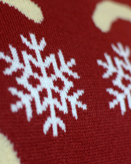 Pull de Noël pour homme avec Rudolph le renne au nez rouge