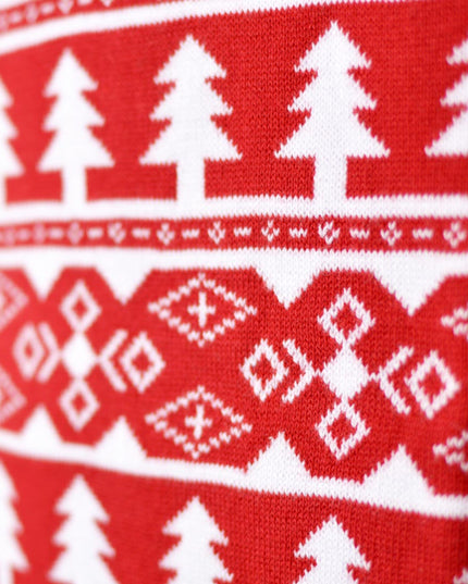 Pull de Noël avec un chiot