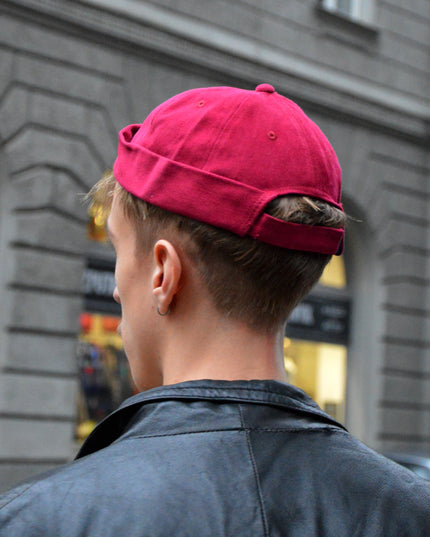 Bonnet Docker en cordon - Accessoires de Noël bordeaux