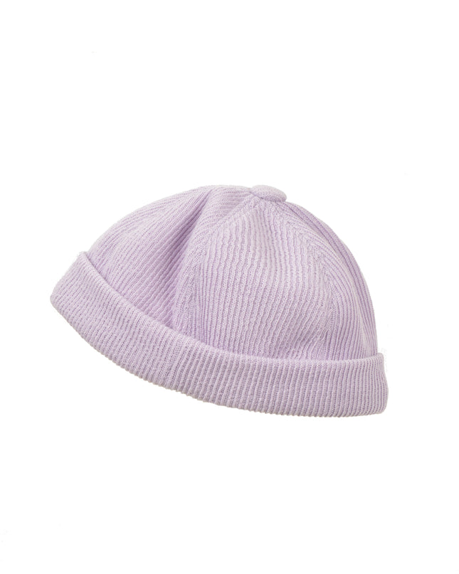 Bonnet Docker tricoté - Accessoires de Noël violets